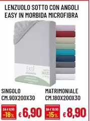 Lenzuolo Sotto Con Angoli Easy In Morbida Microfibra Lenzuolo Sotto Con Angoli Easy In Morbida Microfibra