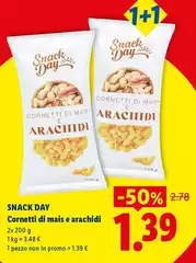 Snack Day - Cornetti Di Mais E Arachidi