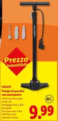 Crivit - Pompa XL Per Bici Con Manometro Crivit - Pompa XL Per Bici Con Manometro