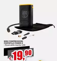 Mini Compressore Portatile Power X Mini Compressore Portatile Power X