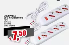 Multipresa Con Interruttore Rosi Multipresa Con Interruttore Rosi
