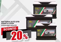 Batteria Auto EFB Batteria Auto EFB