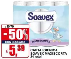 Soavex - Carta Igienica Maxiscorta Soavex - Carta Igienica Maxiscorta