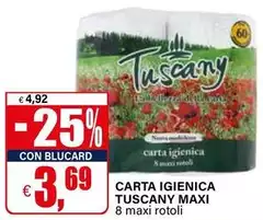 Tuscany - Carta Igienica Maxi Tuscany - Carta Igienica Maxi
