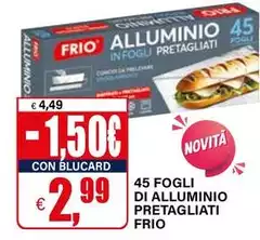 Frio - 45 Fogli Di Alluminio Pretagliati Frio - 45 Fogli Di Alluminio Pretagliati