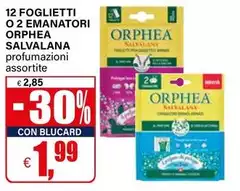 Orphea - 12 Foglietti O 2 Emanatori Salvalana Orphea - 12 Foglietti O 2 Emanatori Salvalana