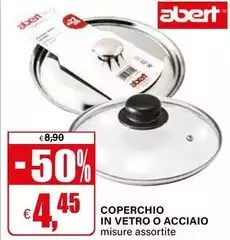 Abert - Coperchio In Vetro O Acciaio Abert - Coperchio In Vetro O Acciaio