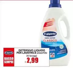 Il Gigante - Detersivo Liquido Per Lavatrice Il Gigante - Detersivo Liquido Per Lavatrice