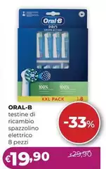 Oral b - Testine Di Ricambio Spazzolino Elettrico 8 Pezzi