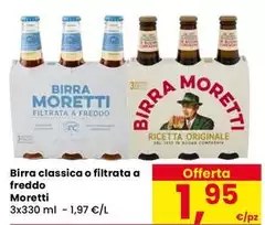 Moretti - Birra Classica O Filtrata A Freddo Moretti - Birra Classica O Filtrata A Freddo