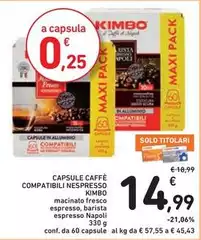 Kimbo - Capsule Caffè Compatibili Nespresso