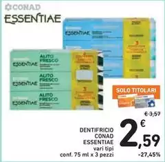 Conad - Dentifricio Essentiae
