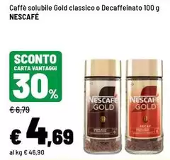 Nescafé - Caffè Solubile Gold Classico Nescafé - Caffè Solubile Gold Classico