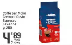 Lavazza - Caffè Per Moka Crema E Gusto Espresso Lavazza - Caffè Per Moka Crema E Gusto Espresso