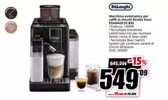 De Longhi - Macchina Automatica Per Cafe In Cichica Riveira Start ECAM240S.SB.VI