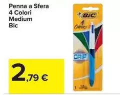 Bic - Penna A Sfera 4 Colori Medium