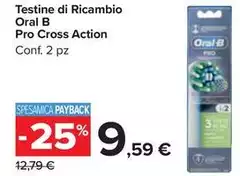 Oral b - Testine Di Ricambio Pro Cross Action