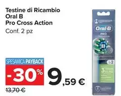 Oral b - Testine Di Ricambio Pro Cross Action