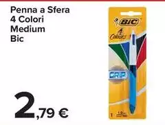 Bic - Penna A Sfera 4 Colori Medium