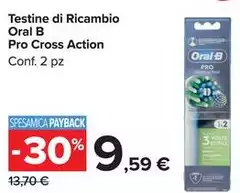 Oral b - Testine Di Ricambio Pro Cross Action