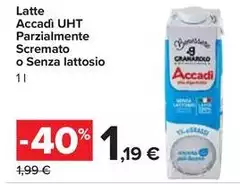 Granarolo - Latte Accadi UHT Parzialmente Scremato O Senza Lattosio