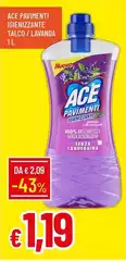 Ace - Pavimenti Igienizzante Talco Ace - Pavimenti Igienizzante Talco