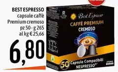 Best espresso - Capsule Caffè Premium Cremoso Best espresso - Capsule Caffè Premium Cremoso