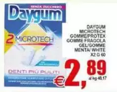 Daygum - Microtech Gommefrotex Gomme Fragola Gel/gomme Menta/white
