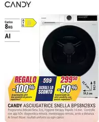 Candy - Asciugatrice Snella BPS8N2BXS Candy - Asciugatrice Snella BPS8N2BXS