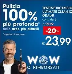 Oral b - Testine Ricambio Ultimate Clean Io