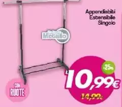 Appendiabiti Esbensibile Singolo Appendiabiti Esbensibile Singolo