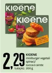 Kioene - Miniburger Vegetali Spinaci Kioene - Miniburger Vegetali Spinaci