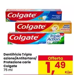 Colgate - Dentifricio Tripla Azione/Antitartaro/ Protezione Carie