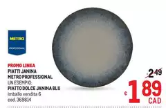 Linea - Piatti Jania Metro Professional Linea - Piatti Jania Metro Professional