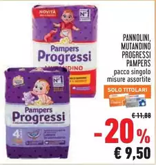 Pampers - Pannolini, Mutandino Progressi Pampers - Pannolini, Mutandino Progressi
