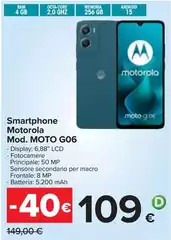 Motorola - Smartphone Mod. Moto GO6 Motorola - Smartphone Mod. Moto GO6