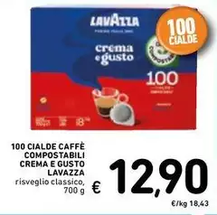 Lavazza - 100 Cialde Caffè Compostabili Crema E Gusto