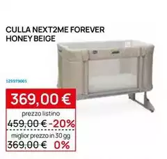Culla Next2me Forever Honey Beige Culla Next2me Forever Honey Beige