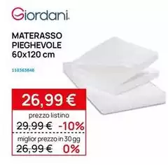 Materasso Pieghevole 60x120 Cm Materasso Pieghevole 60x120 Cm