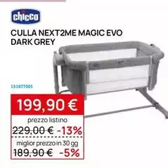 Culla Next2me Magic Evo Dark Grey Culla Next2me Magic Evo Dark Grey