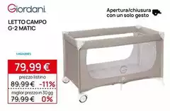 Letto Campo G-2 Matic Letto Campo G-2 Matic
