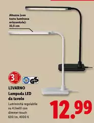 Livarno - Lampada Led Da Tavolo Livarno - Lampada Led Da Tavolo