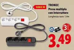 Tronic - Presa Multipla Con Interruttore Tronic - Presa Multipla Con Interruttore