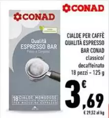 Conad - Cialde Per Caffè Qualità Espresso Bar