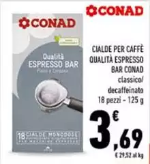 Conad - Cialde Per Caffè Qualità Espresso Bar