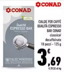 Conad - Cialde Per Caffe Qualità Espresso Bar Conad - Cialde Per Caffe Qualità Espresso Bar