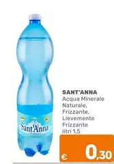 Sant'anna - Acqua Minerale Naturale, Frizzante, Lievemente Frizzante