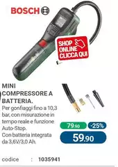 Bosch - Mini Compressore A Batteria 
