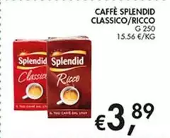 Splendid - Caffè Classico/Ricco Splendid - Caffè Classico/Ricco