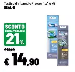Oral b - Testine Di Ricambio Pro Oral b - Testine Di Ricambio Pro